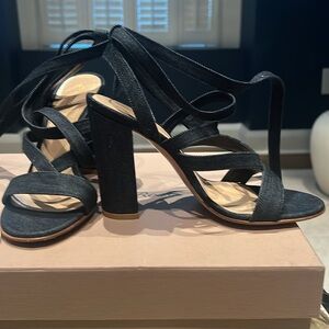 Gianvito Rossi strapped denim sandals